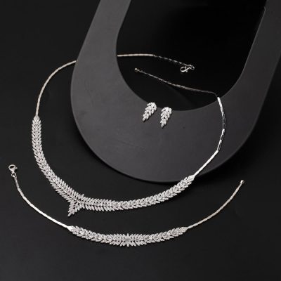 14K Baguette White Gold Set - 14K - 16.1g - EZ Gold