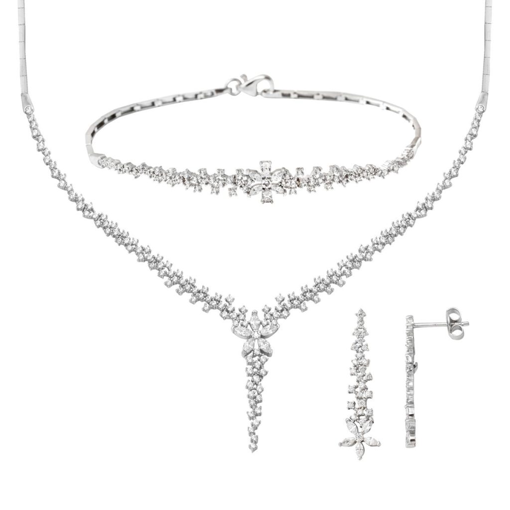 Papatya White Gold Set 14 Karat