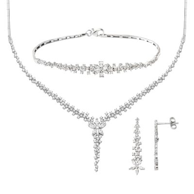 Papatya Blanc Or Set 14 Carats