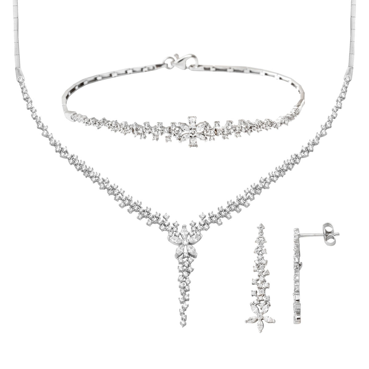 Papatya White Gold Set 14 Karat