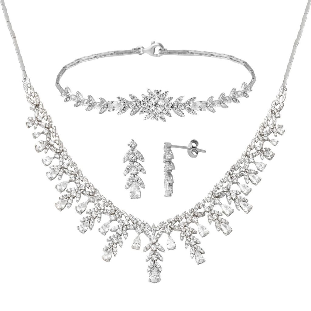 Gouttelar Blanc Or Set 14 Carats