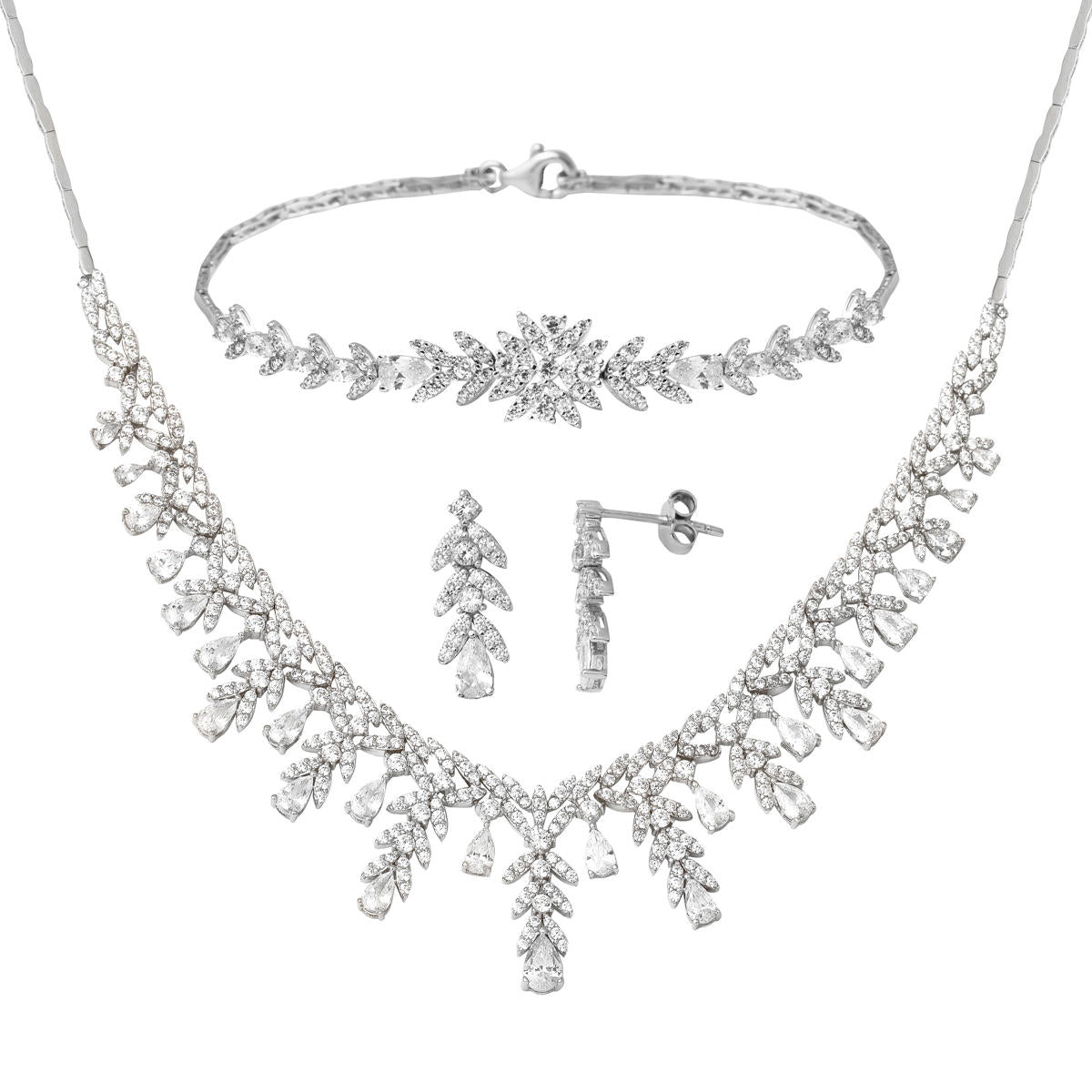 Droplar White Gold Set 14 Karat