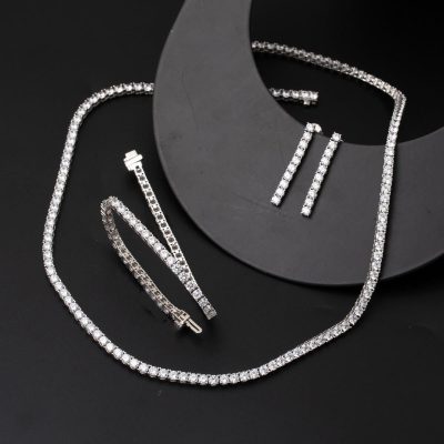 14 Carats Su Yolu Blanc Or Set - 14K - 29.6g - EZ Gold