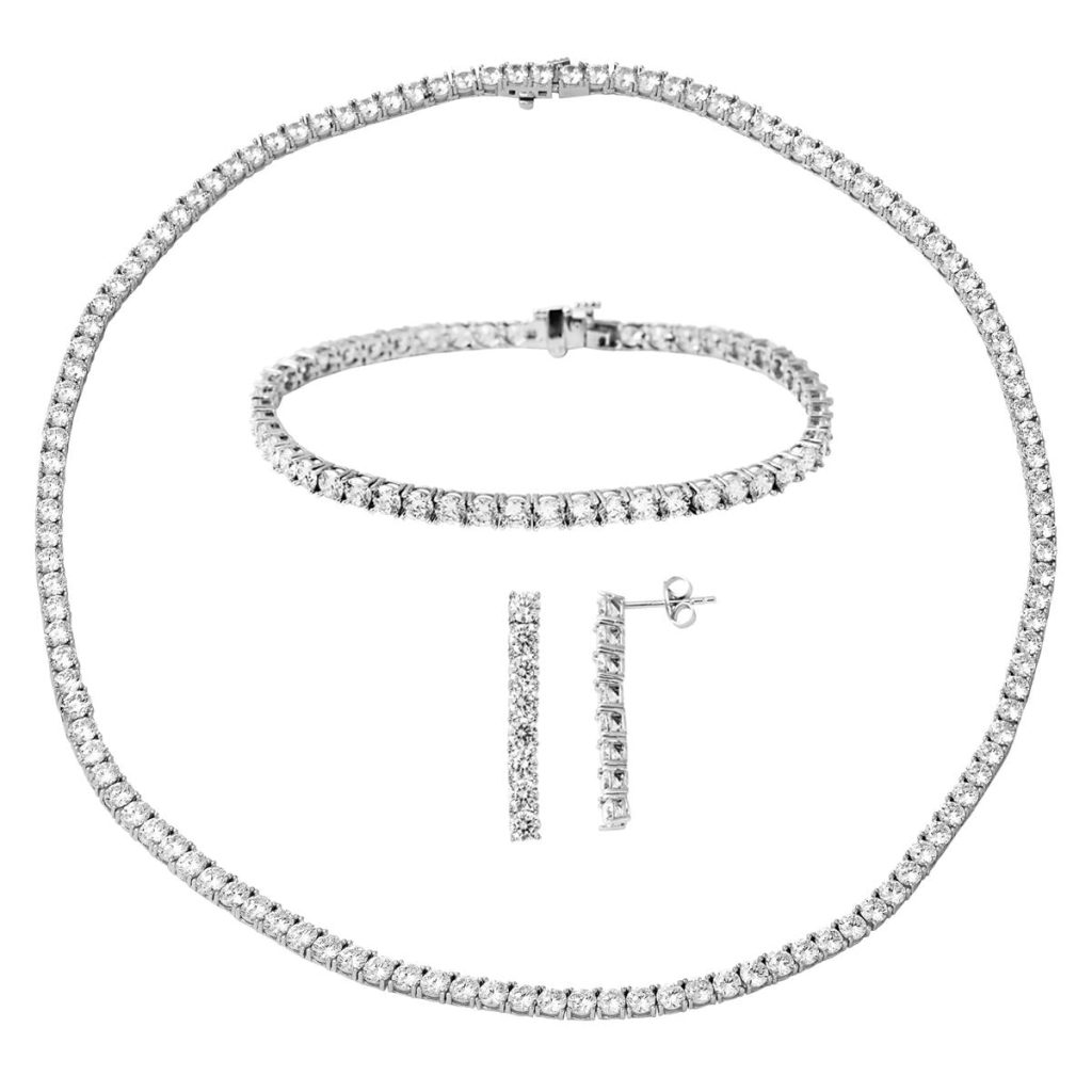 Blanc Or Trois pièces 14 Carats Su Yolu Set
