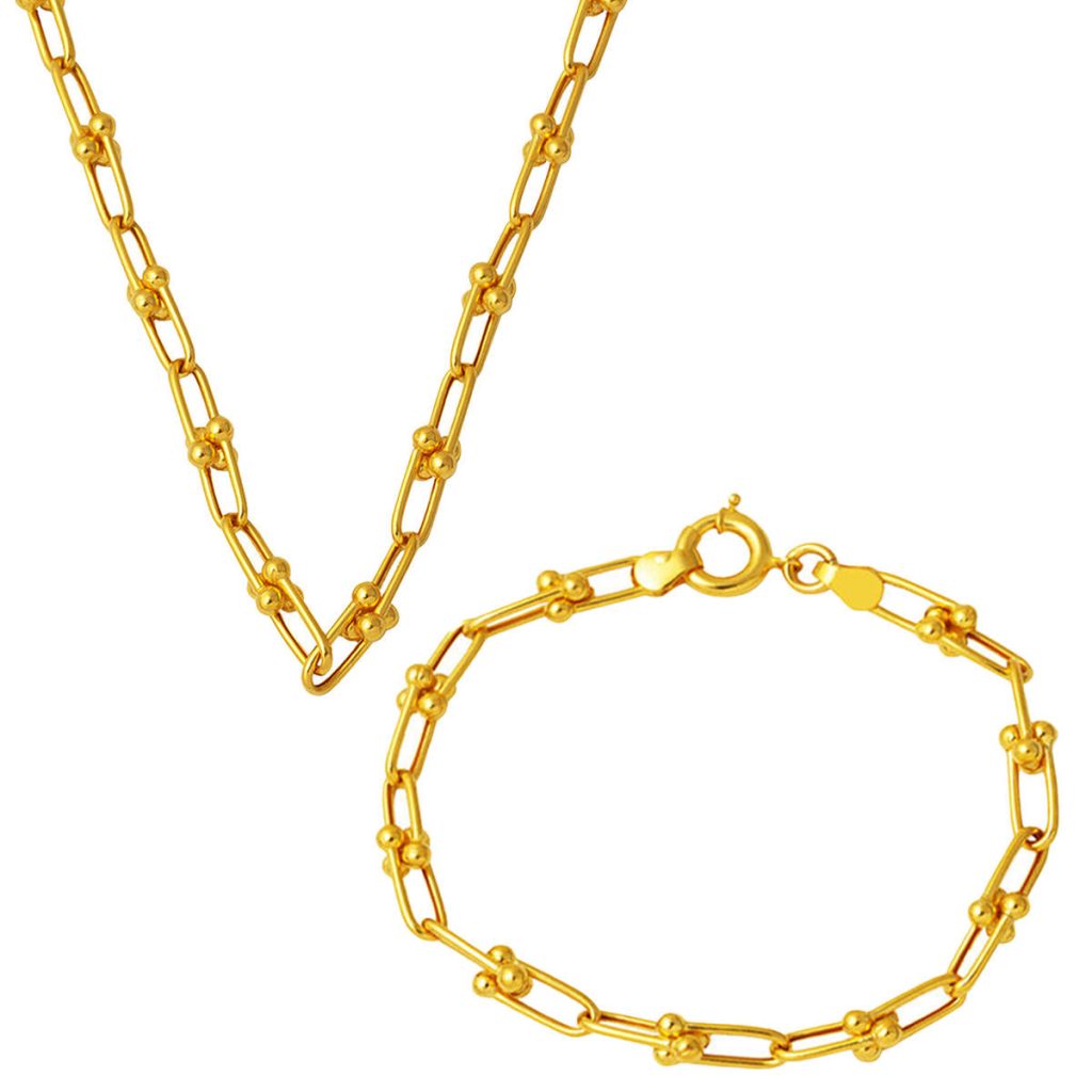 Tiffany Chaine 22 Carats Or Bijou Parure