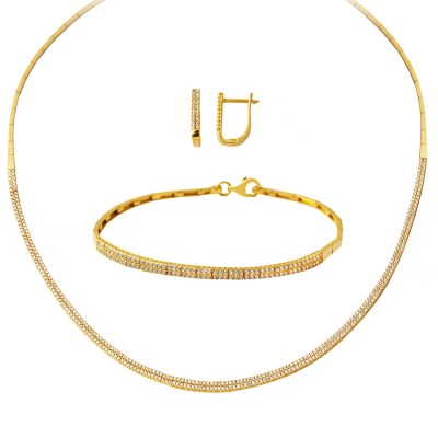 Dolunay Yellow Gold Su Yolu Set