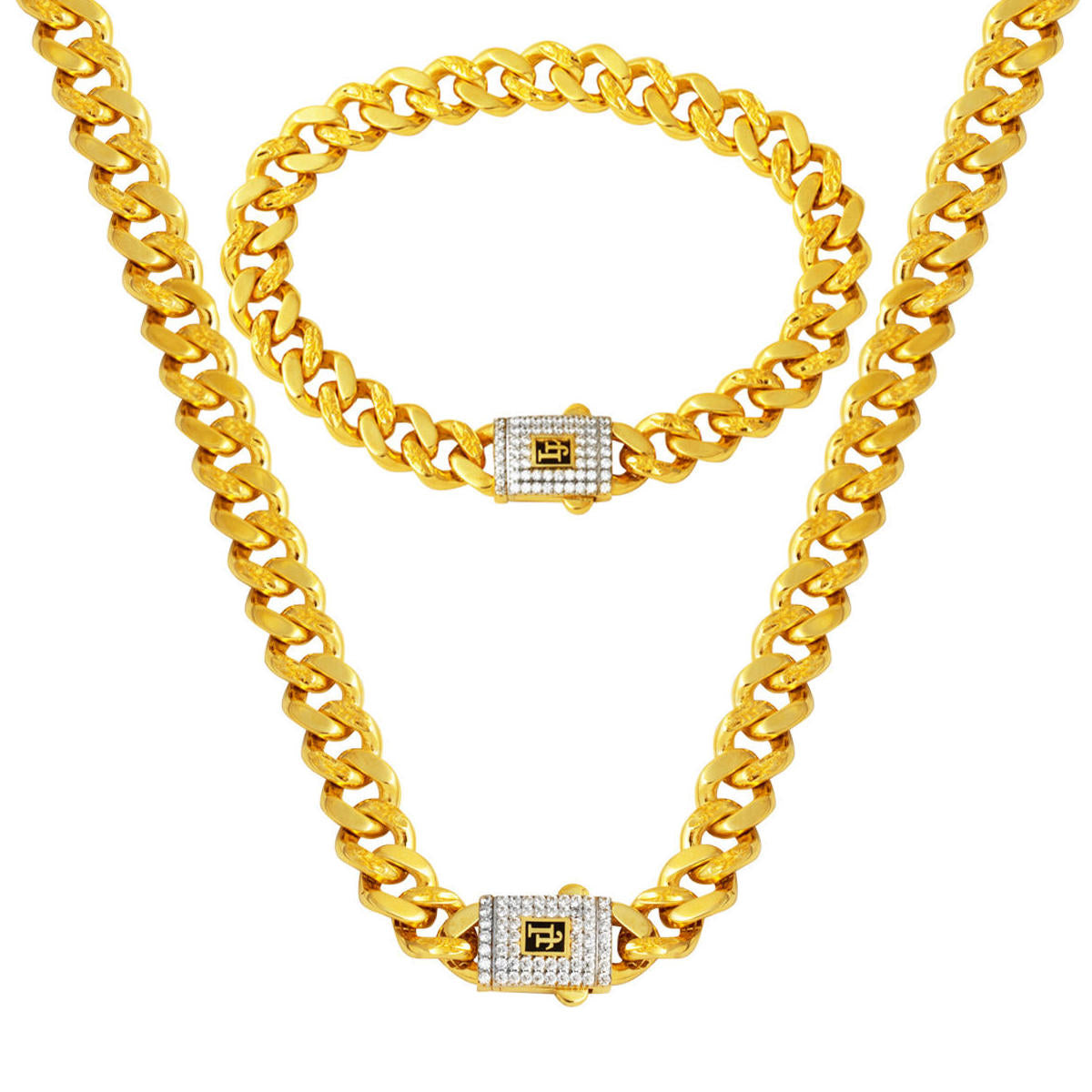 22 Carats Desen Or Gourmette Parure