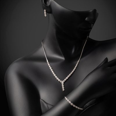 Mela White Gold Set - 14K - 13.17g - EZ Gold