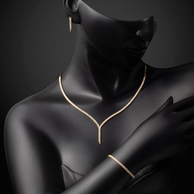 2 Rang Sarkıt Su Yolu Or Takı Seti - 14K - 11.93g - EZ Gold