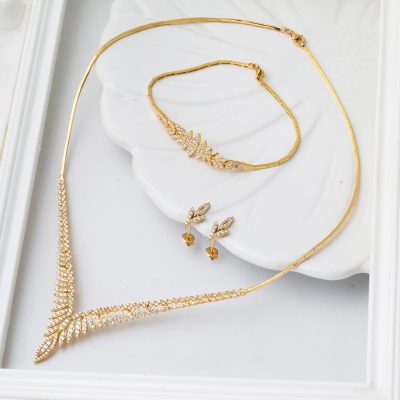 Sarı Or Trois pièces Takı Seti - 14K - 14.81g - EZ Gold