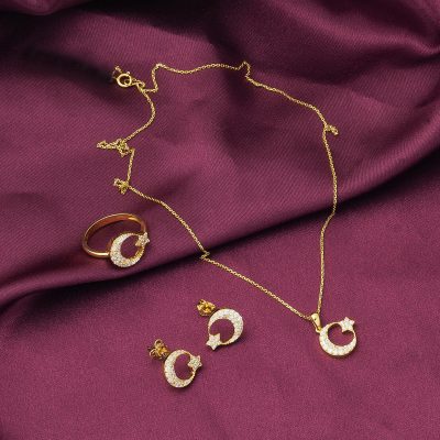 Lune Étoile 14 Carats Or Mini Spor Set - 14K - 6.95g - EZ Gold