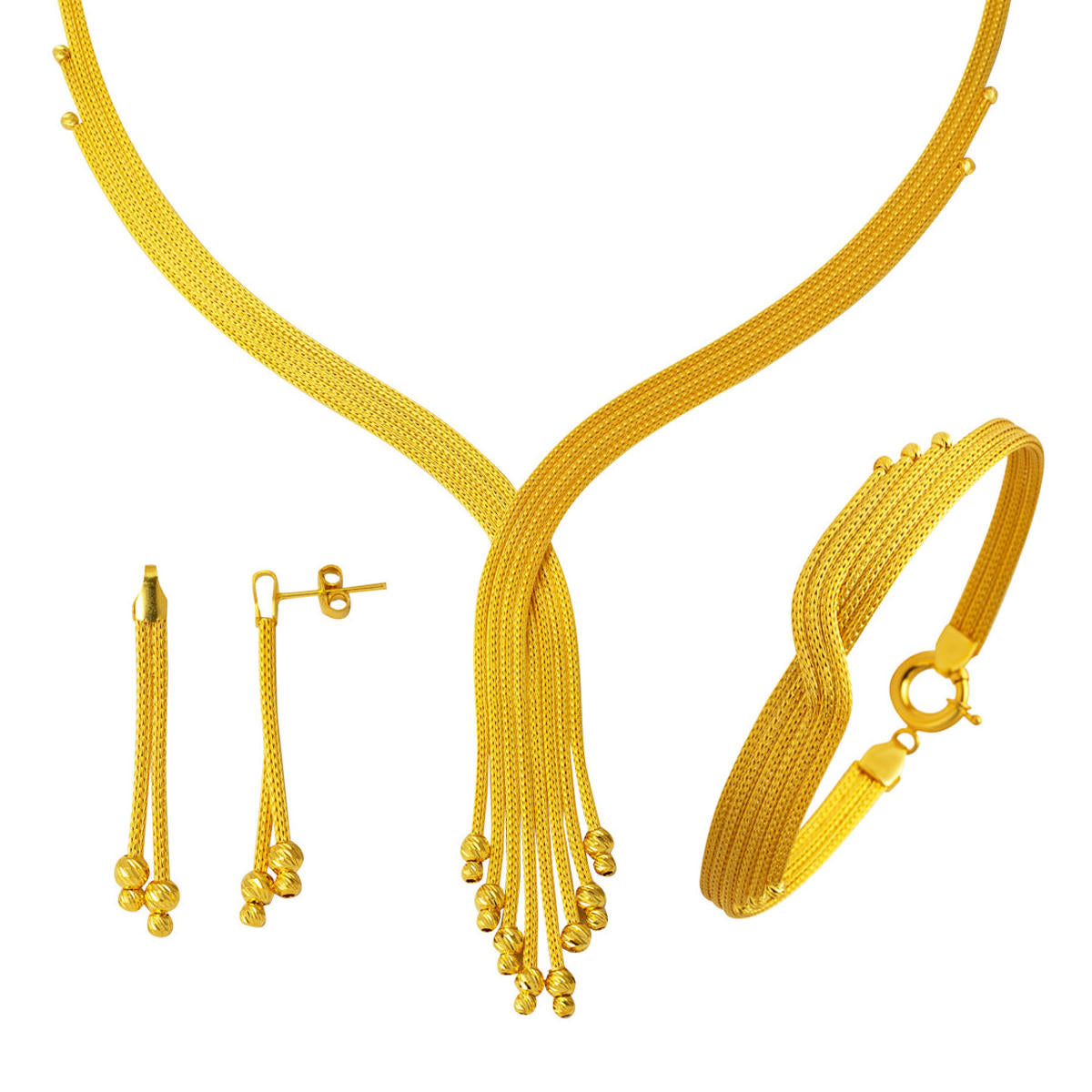 Tresse Or Mariage Parure 14 Carats