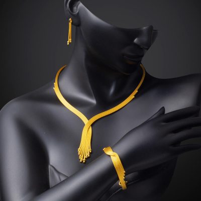 Tressé Or Düğün Seti 14 Carats - 14K - 34.5g - EZ Gold