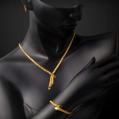 Modern à Design 22 Carats Or Takı Seti - 22K - 20.41g - EZ Gold