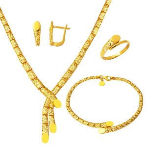 Modern Designed 22 Karat Gold Set