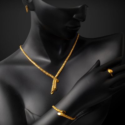 Modern Designed 22K Gold Set - 22K - 22.3g - EZ Gold