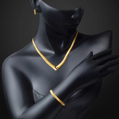 Çavuş Model 22 Carats Jaune Or Parure - 22K - 28.33g - EZ Gold