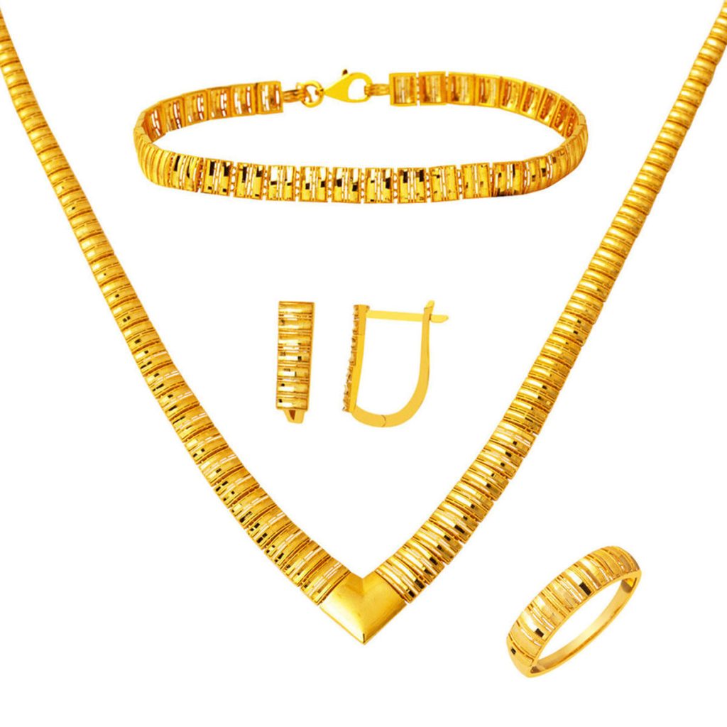 Çavuş Model 22 Carats Jaune Or Mariage Parure