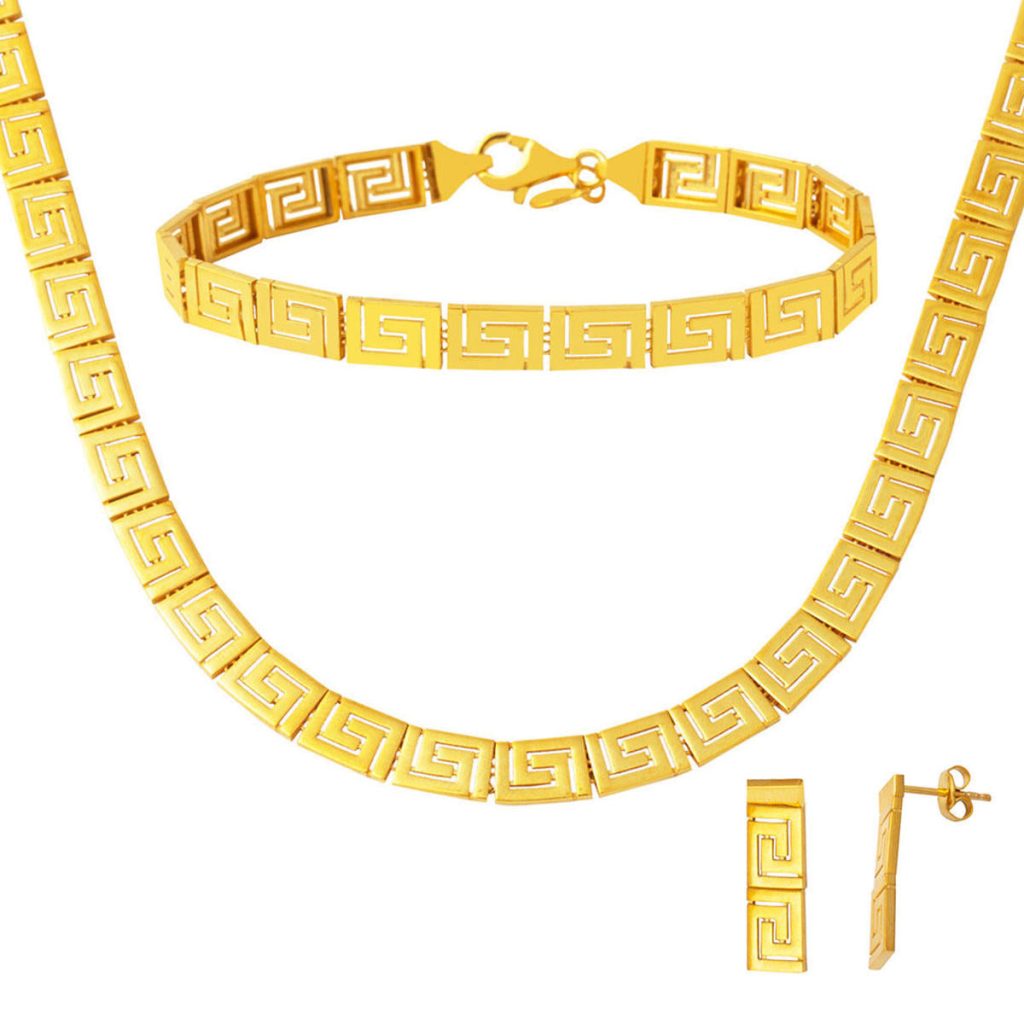 Versage 22 Karat Yellow Gold Wedding Set