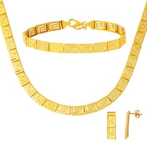 Versage 22 Karat Yellow Gold Wedding Set