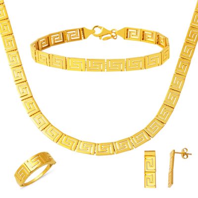 Versage 22K Yellow Gold Düğün Seti