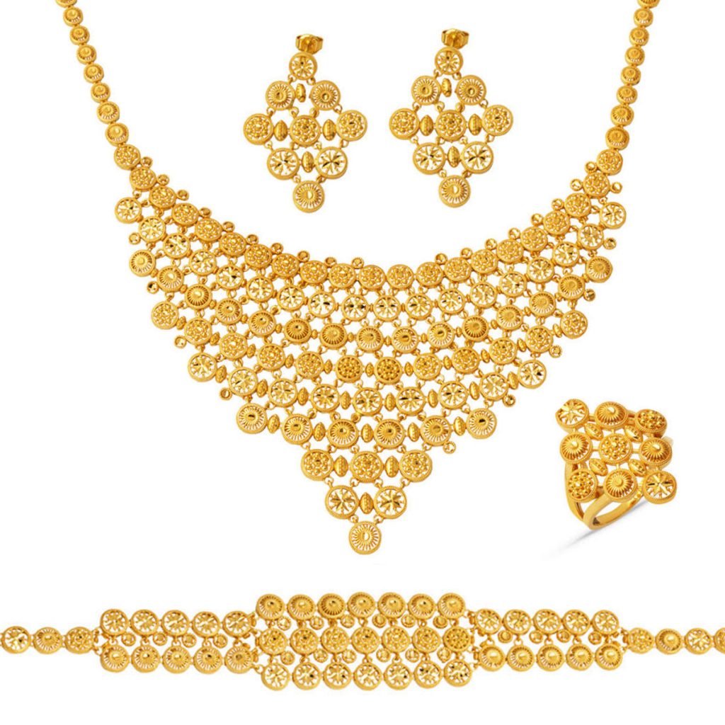 Hint İşi 22 Carats Tül Or Bijou Parure