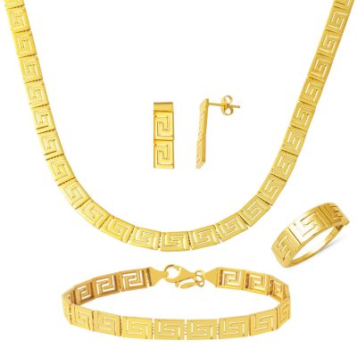 Versage 14 Carats sans Pierre Or Düğün Takı Seti