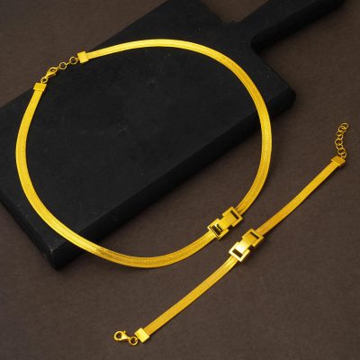 Minimal Trabzon Mesh 22K Gold Takı Seti - 22K - 26.75g - EZ Gold