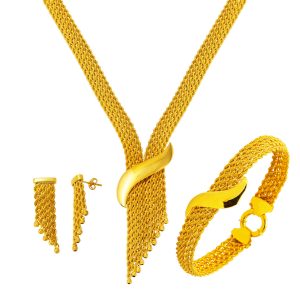 Gold Kemer Wovenlü Wedding Jewelry Set