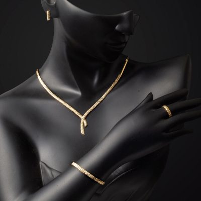 Sarkıt 14 Ayar Altın Düğün Seti - 14K - 23.45g - EZ Gold