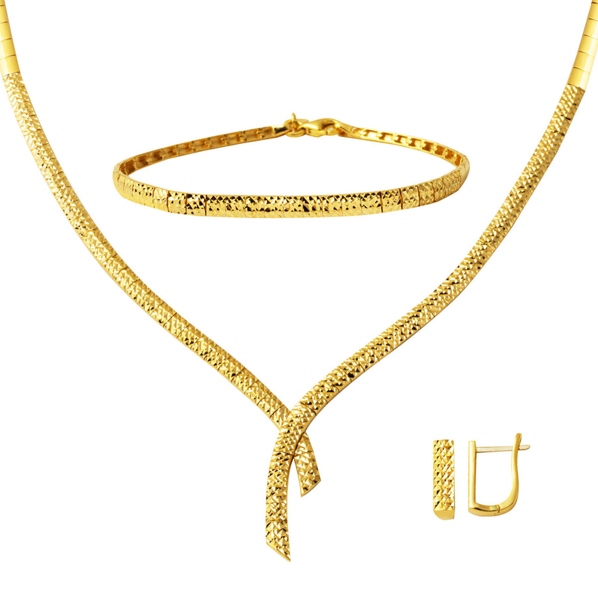 Sarkıt 14 Karat Yellow Gold Jewelry Set