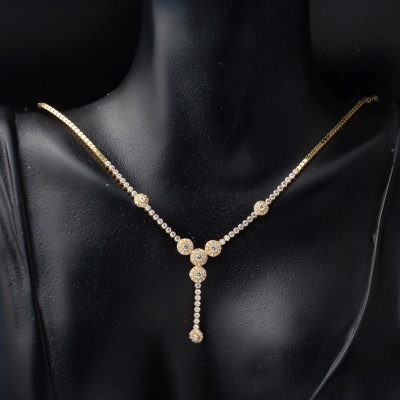 Rivière avec Pierres 14 Carats Or Parure - 14K - 12.74g - EZ Gold