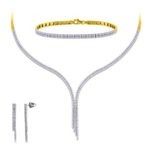 2 Rangs Or Filigrane Set