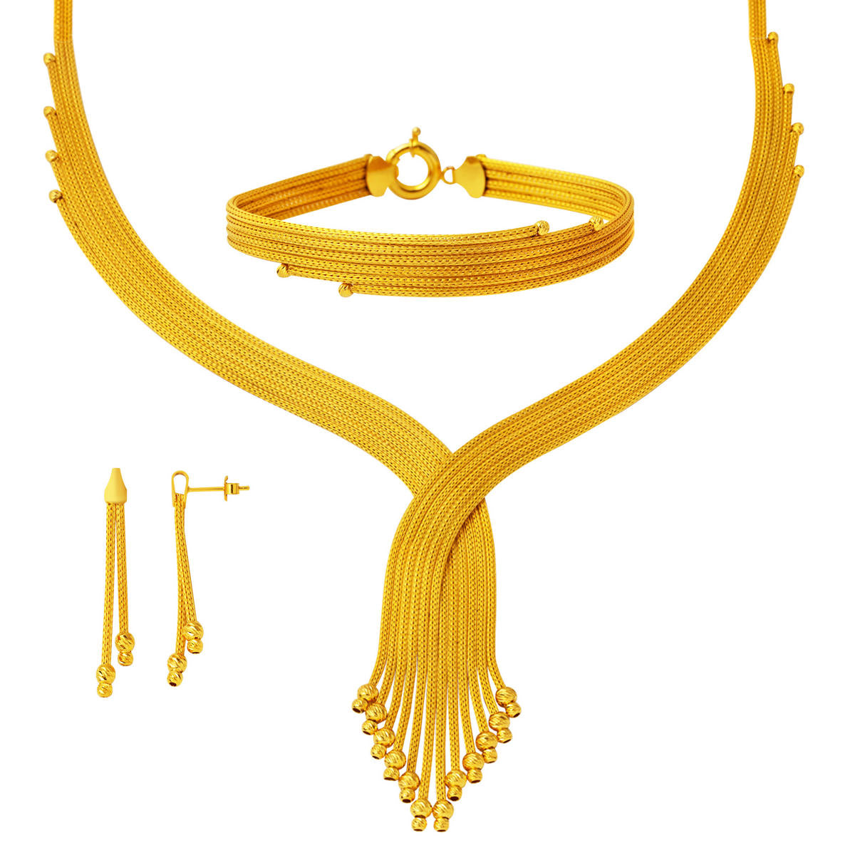 Tresse 22 Carats Or Bijou Parure