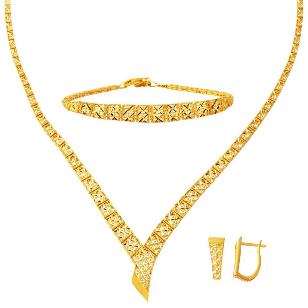 Ve 14 Carats Or Bijou Parure