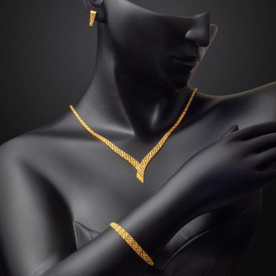 Ve 14 Ayar Altın Takı Seti - 14K - 16.5g - EZ Gold