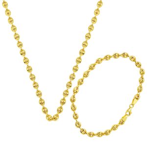 14 Carats Or Gemici Düğümlü Set