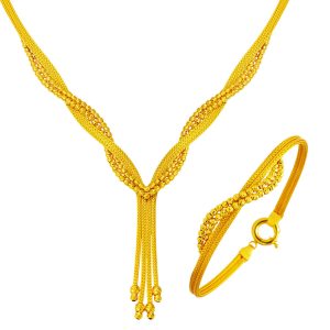 Ivy 14 Karat Gold Gerdanlık Bracelet Set