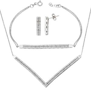 Hanımeli 14 Karat Gold Filigree Jewelry Set