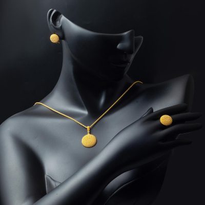 Tılsım 14 Carats Or 3&rsquo;lü Takı Seti - 14K - 16.6g - EZ Gold
