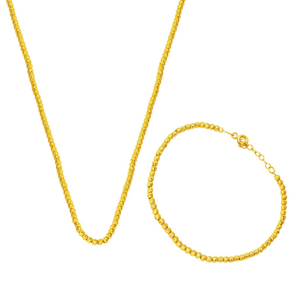 Top Gold Dizili 22 Karat Gold Chain Set