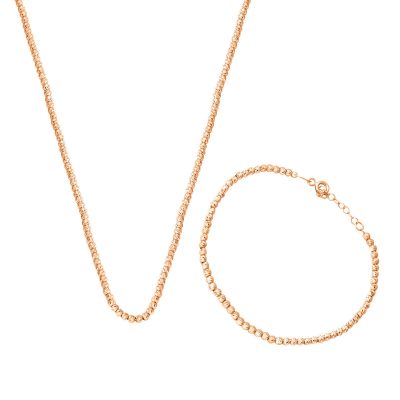 Top Orlı Collier ve Bracelet finli Rouge Or Takı Seti