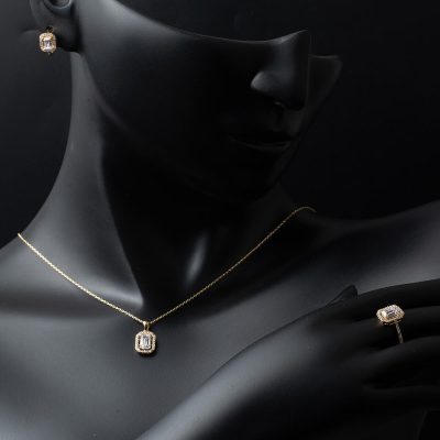 Baget 14 Ayar Altın 3’lü Takı Seti - 14K - 7.26g - EZ Gold