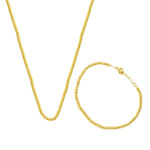 Top Gold Necklace & Bracelet Gold Chain Set