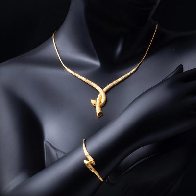 Hayat Ağacı 22 Ayar Altın Düğün Seti - 22K - 29.48g - EZ Gold