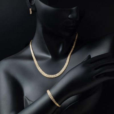Taşsız 14 Ayar Altın Düğün Seti - 14K - 16.98g - EZ Gold