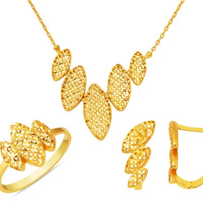 Tree of Life 22K Three-piece Gold Set