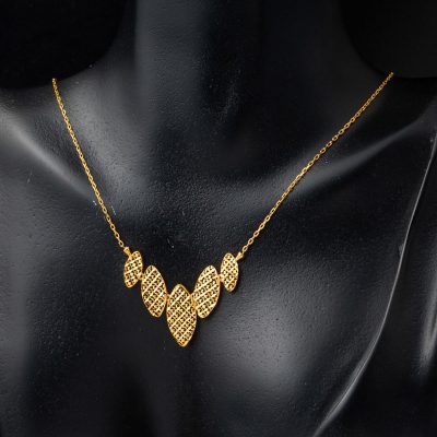Küpe – Collierli 22 Carats Or Fleur de Vie Set - 22K - 7.69g - EZ Gold