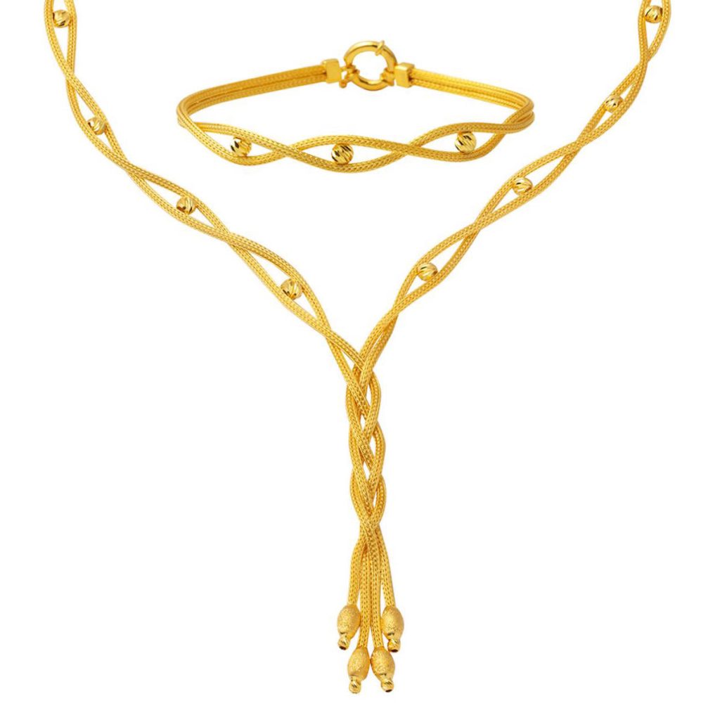 14 Karat Gold Wedding Jewelry Set