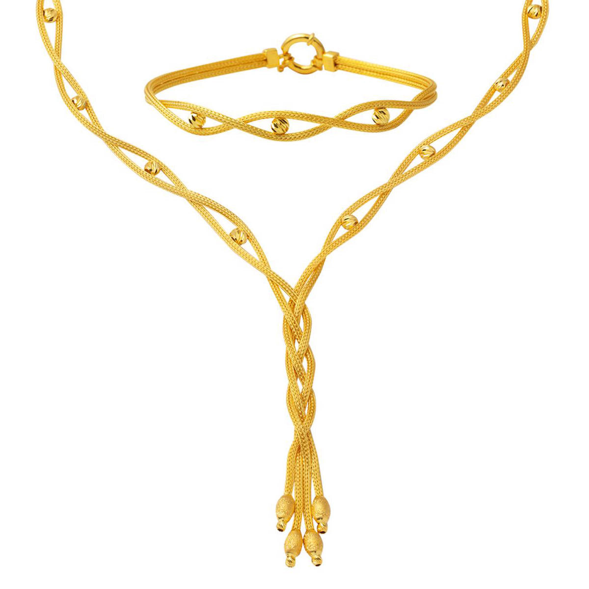 14 Karat Gold Wedding Jewelry Set